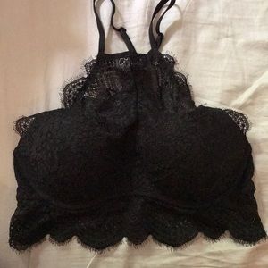 Black lace bralette